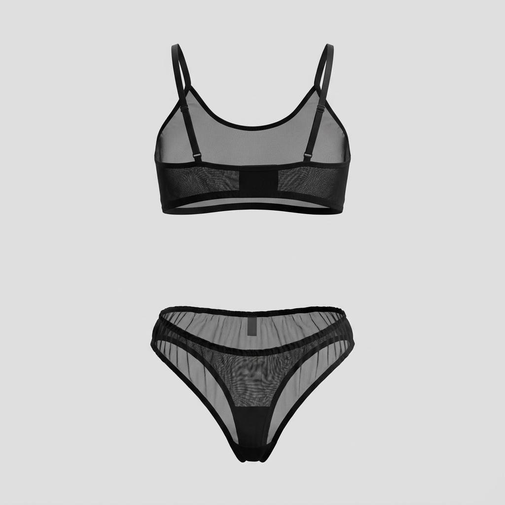 Dylan Black Mesh Bralette