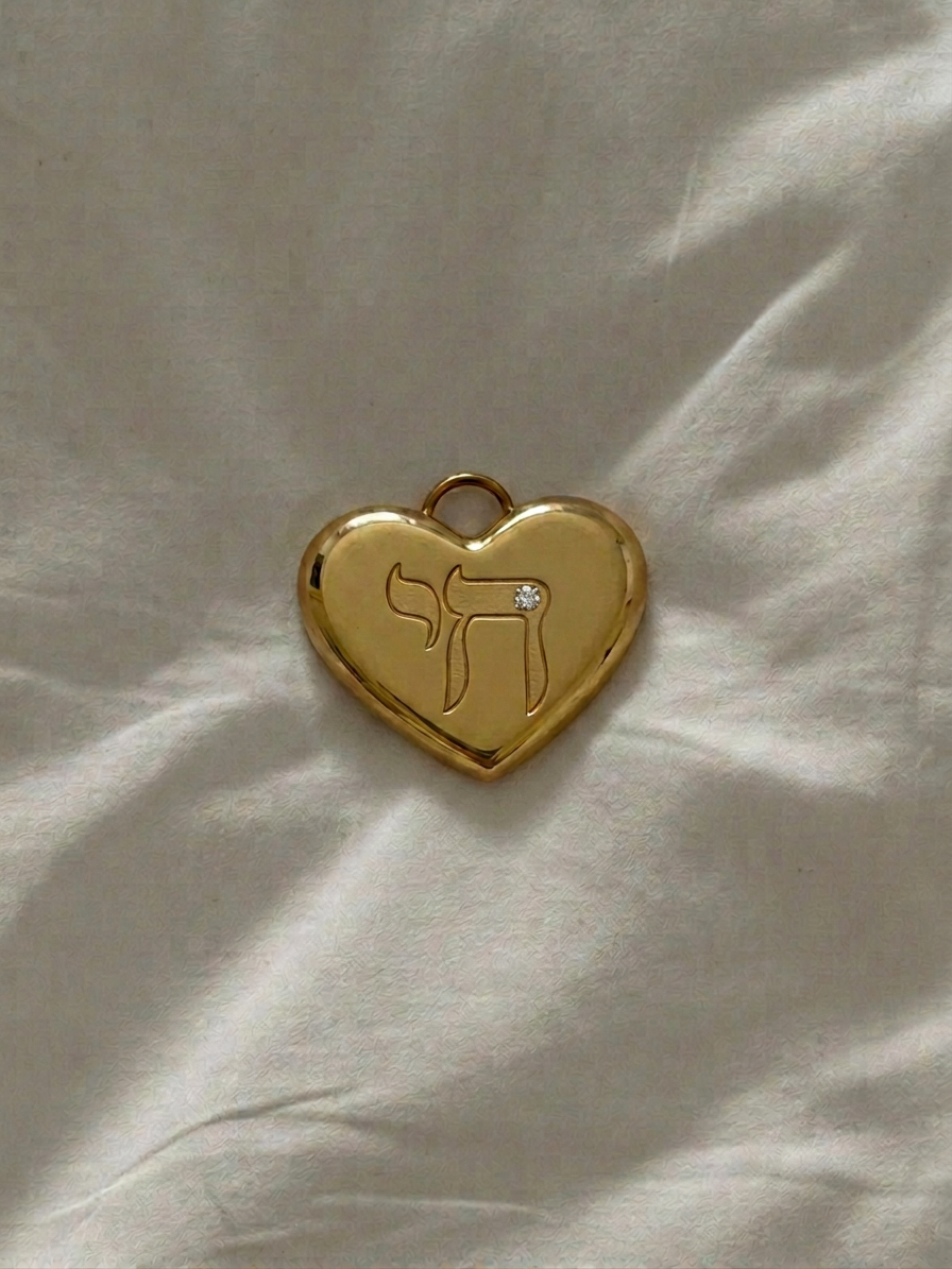 22mm Chai Pendant - 14k Gold Vermeil - Lily by Circe