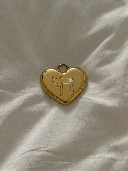 22mm Chai Pendant - 14k Gold Vermeil - Lily by Circe