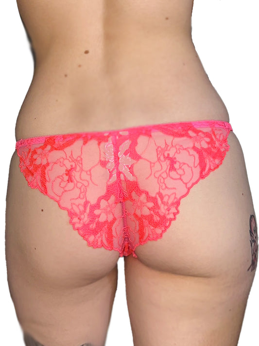 Arianna Knickers Hot Pink Adjustable Strap