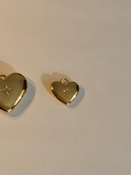 Petite Heart Charm - Solid Gold - Lily by Circe