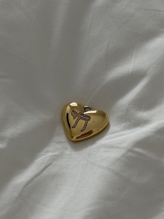 33mm Chai Pendant - Gold Plated - Lily by Circe