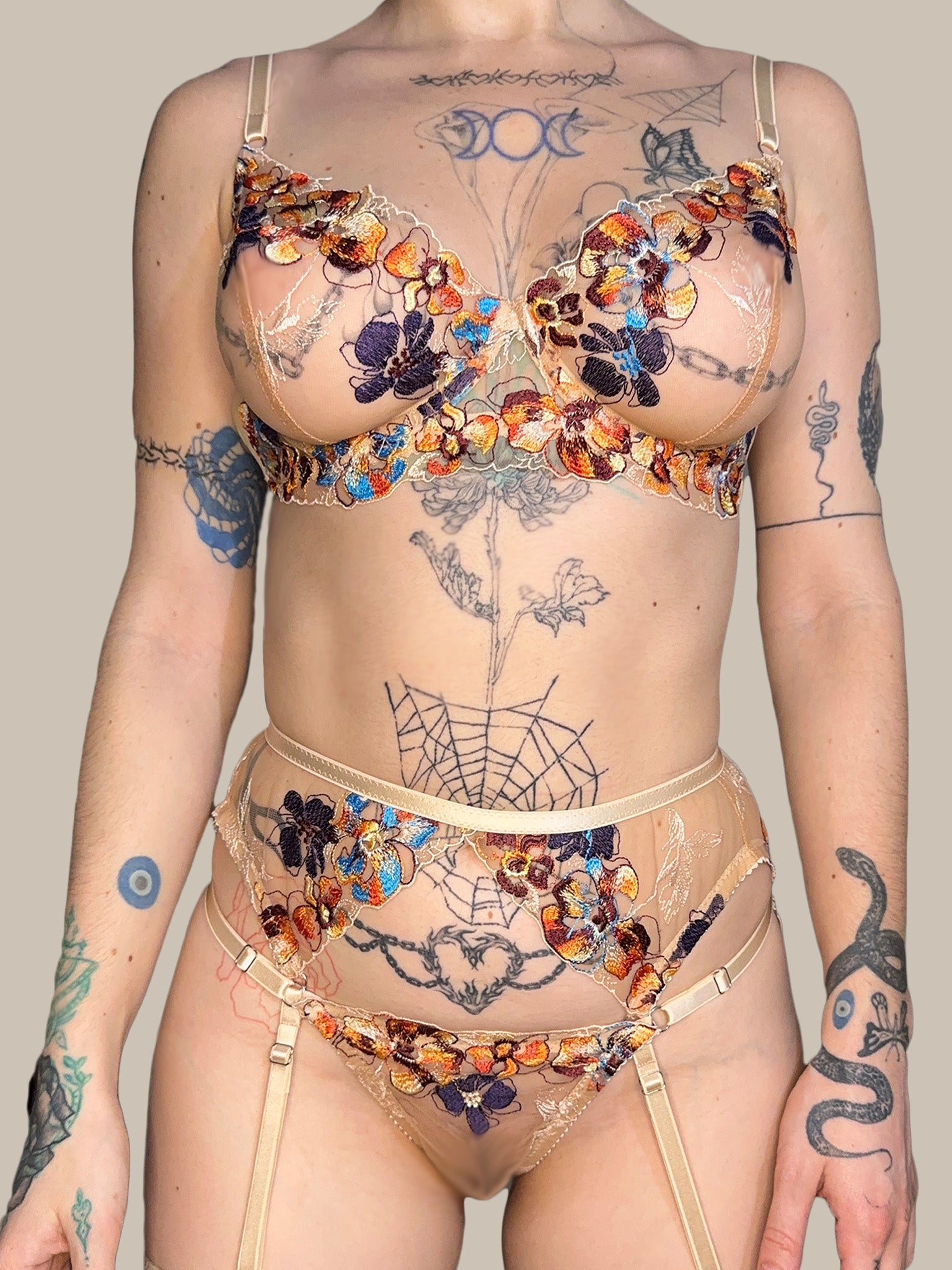 Secret Garden Garter Belt Lily By Circe Secret Garden Garter Belt Lily By Circe