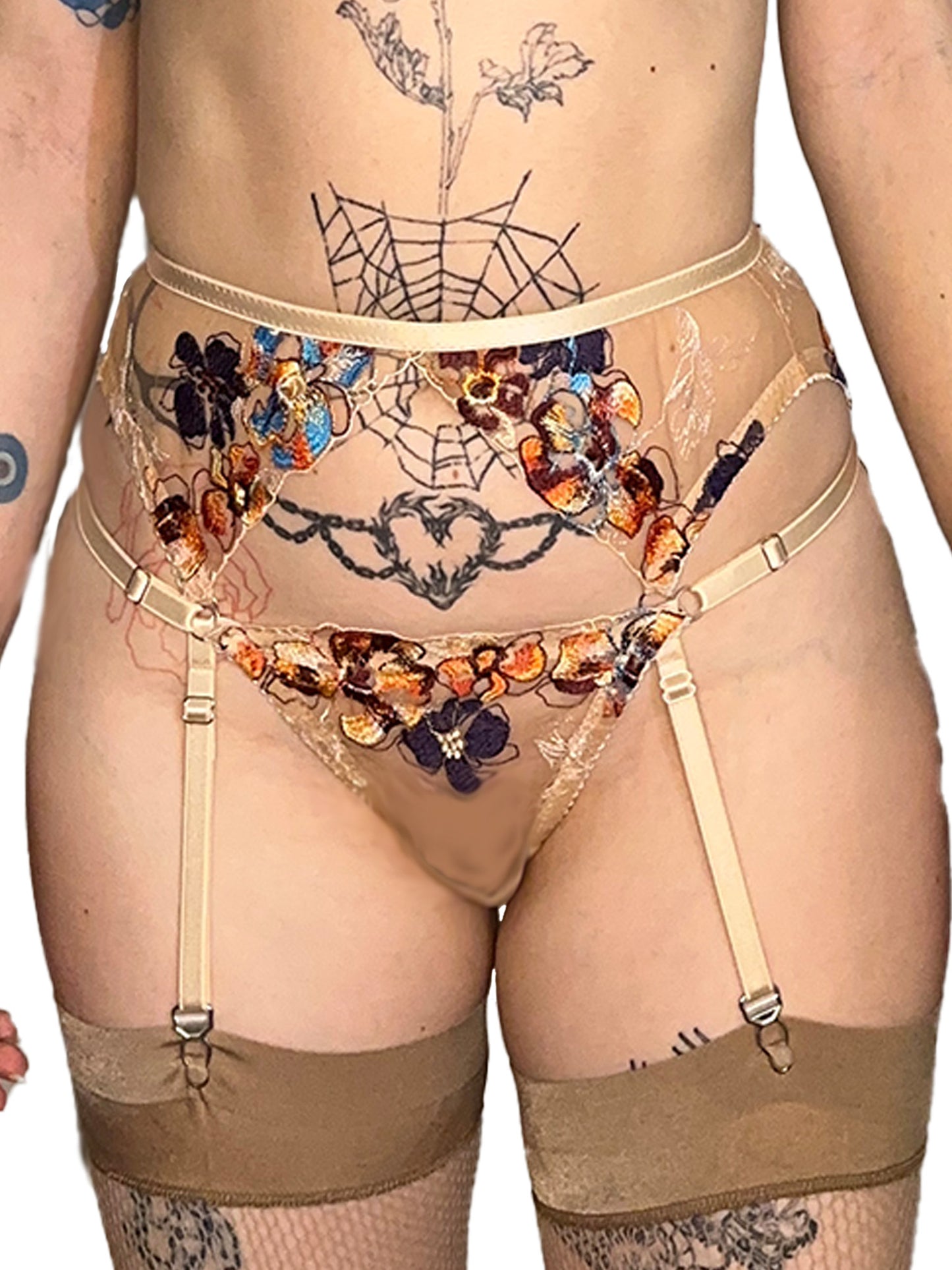 Secret Garden Garter Belt