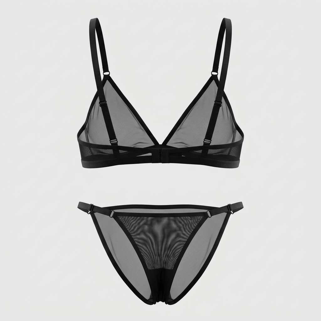 Black Mesh Brief Adjustable Strap
