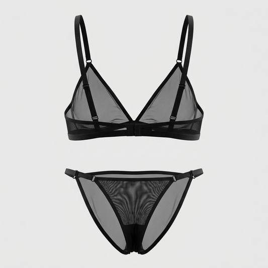 Black Mesh Brief Adjustable Strap
