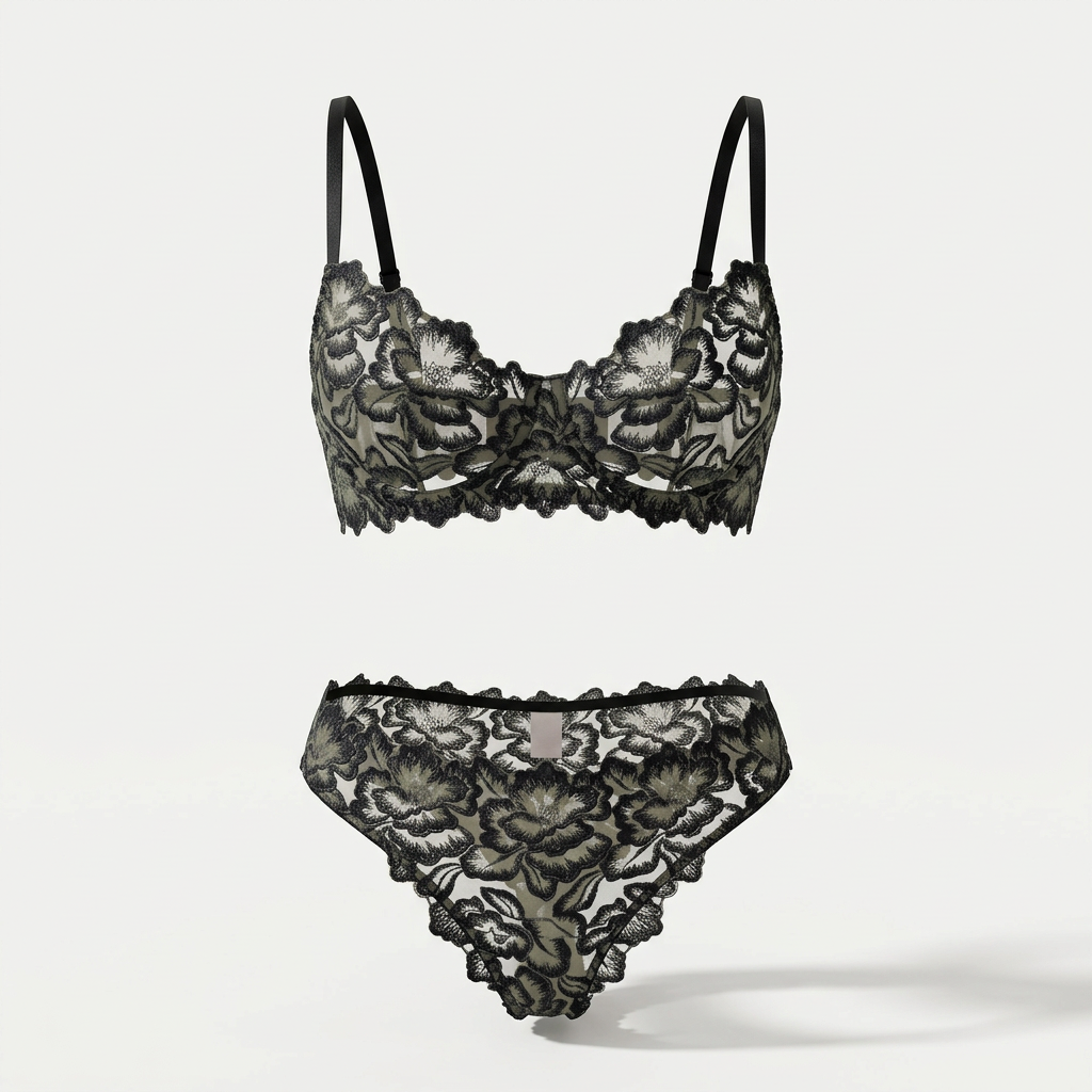 Black Rose Bra