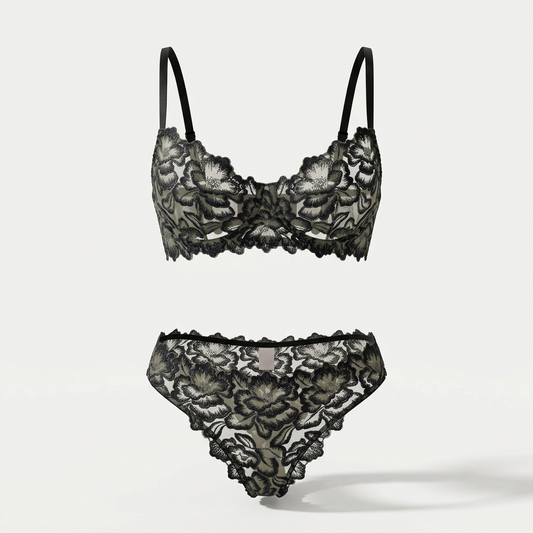 Black Rose Knickers